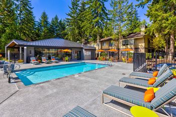 Heated seasonal pool